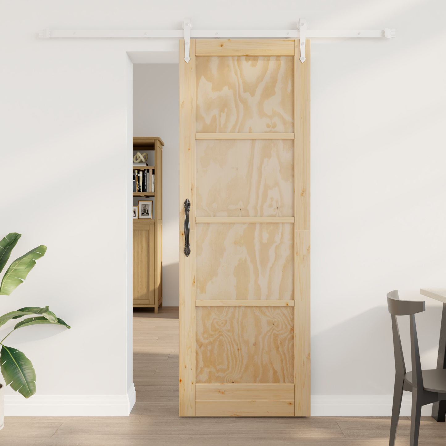 Sliding Door ORKDAL Natural and White 73.5 x 211 cm