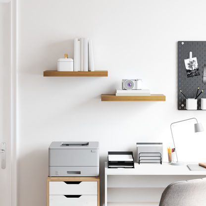 Wall Shelf 2 pcs Brown 50 x 23 x 4 cm Engineered Wood