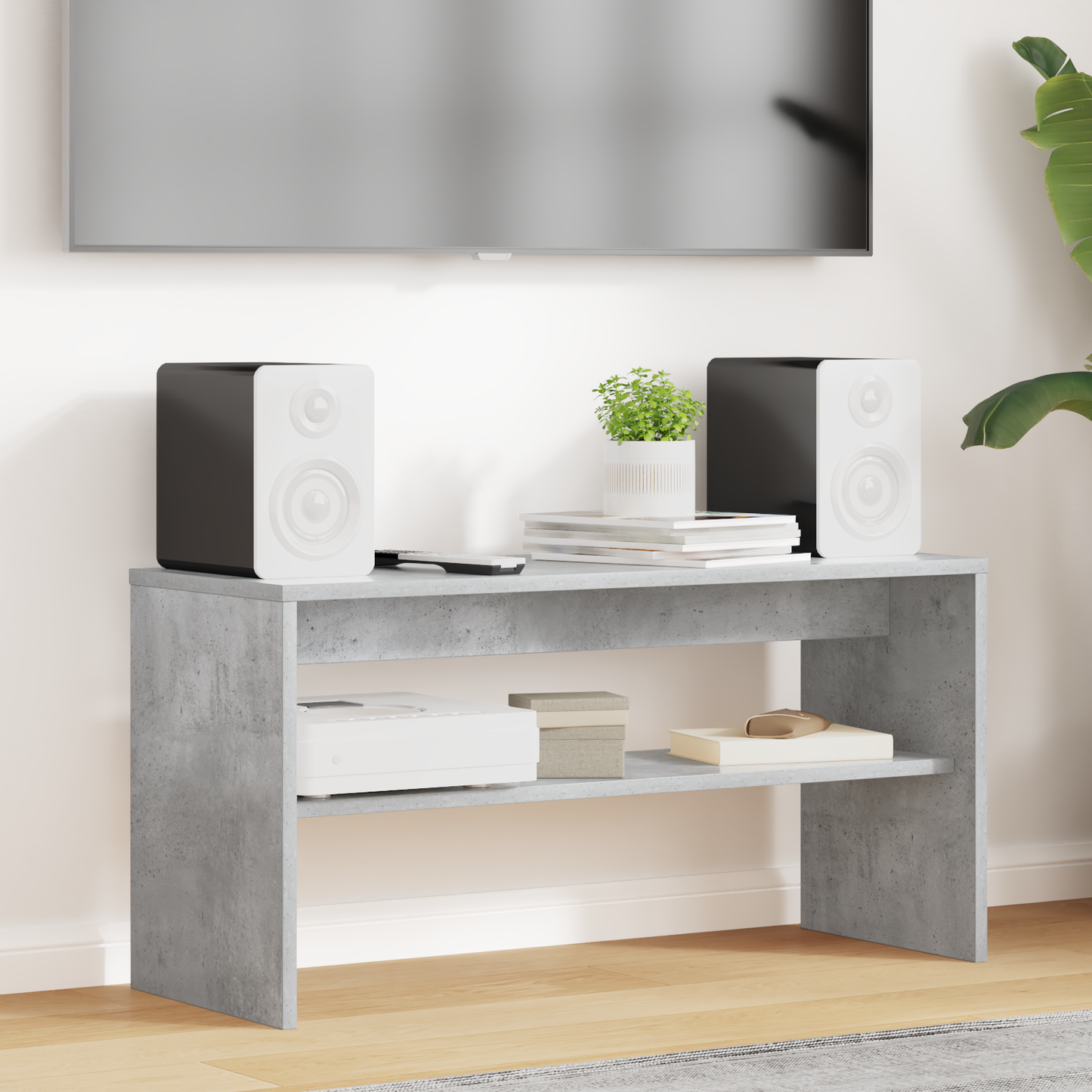 TV Cabinet Concrete Grey 80 x 30 x 40 cm Engineered Wood