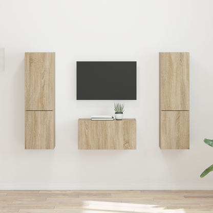 TV Cabinet Set 5 pcs Sonoma Oak Engineered Wood