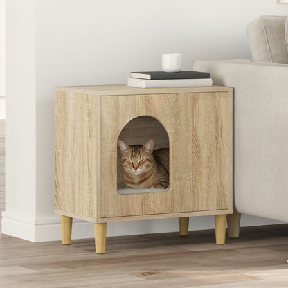 Cat House Sonoma 51 x 30 x 52 cm Engineered Wood