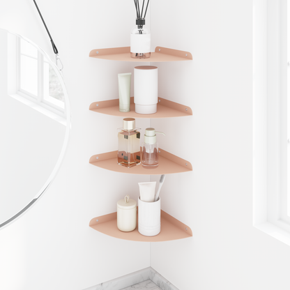 Floating Shelf with Shelf 4 pcs Pink 24 x 24 x 2 cm
