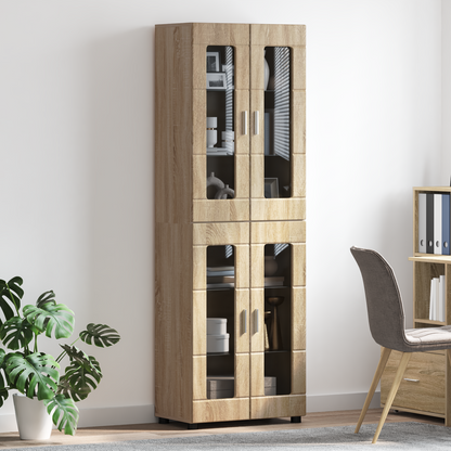 Highboard FLORIN Sonoma Oak 60 x 35 x 182 cm Engineered Wood