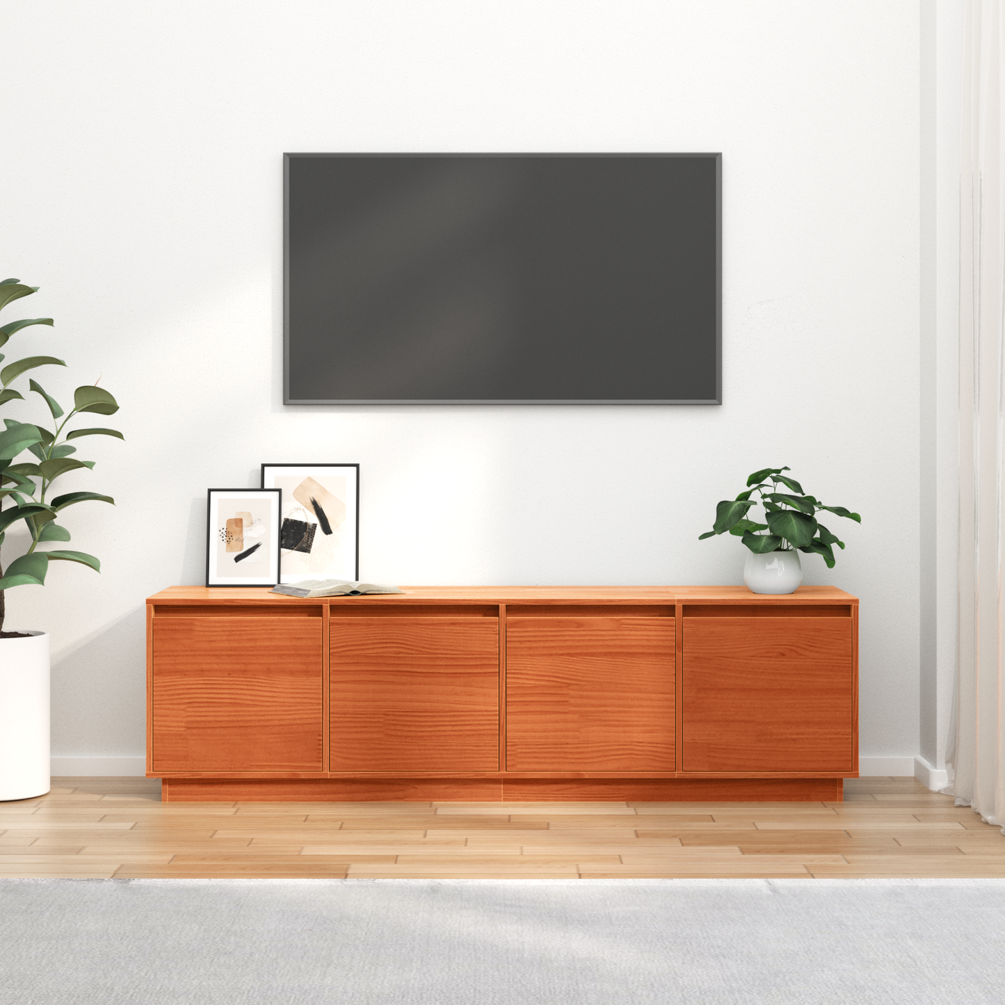 TV Cabinet Brown 156 x 37 x 45 cm Engineered Wood