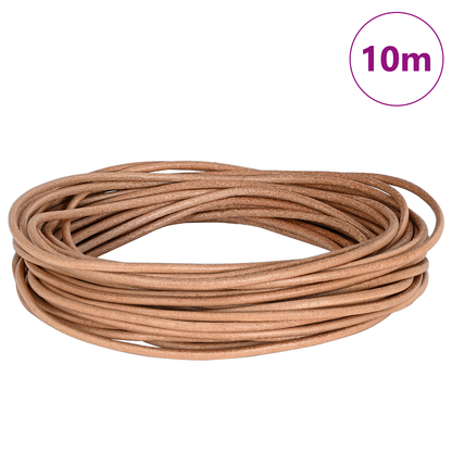 Leather Cord Brown Ø3 mm x 10 m Leather