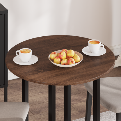 Table Top Brown oak Ø 70 x 1.5 cm Engineered Wood