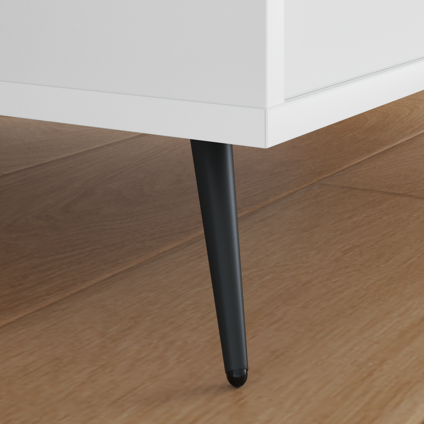 Standing Feet 2 pcs Black 56 x 56 x 100 mm Iron