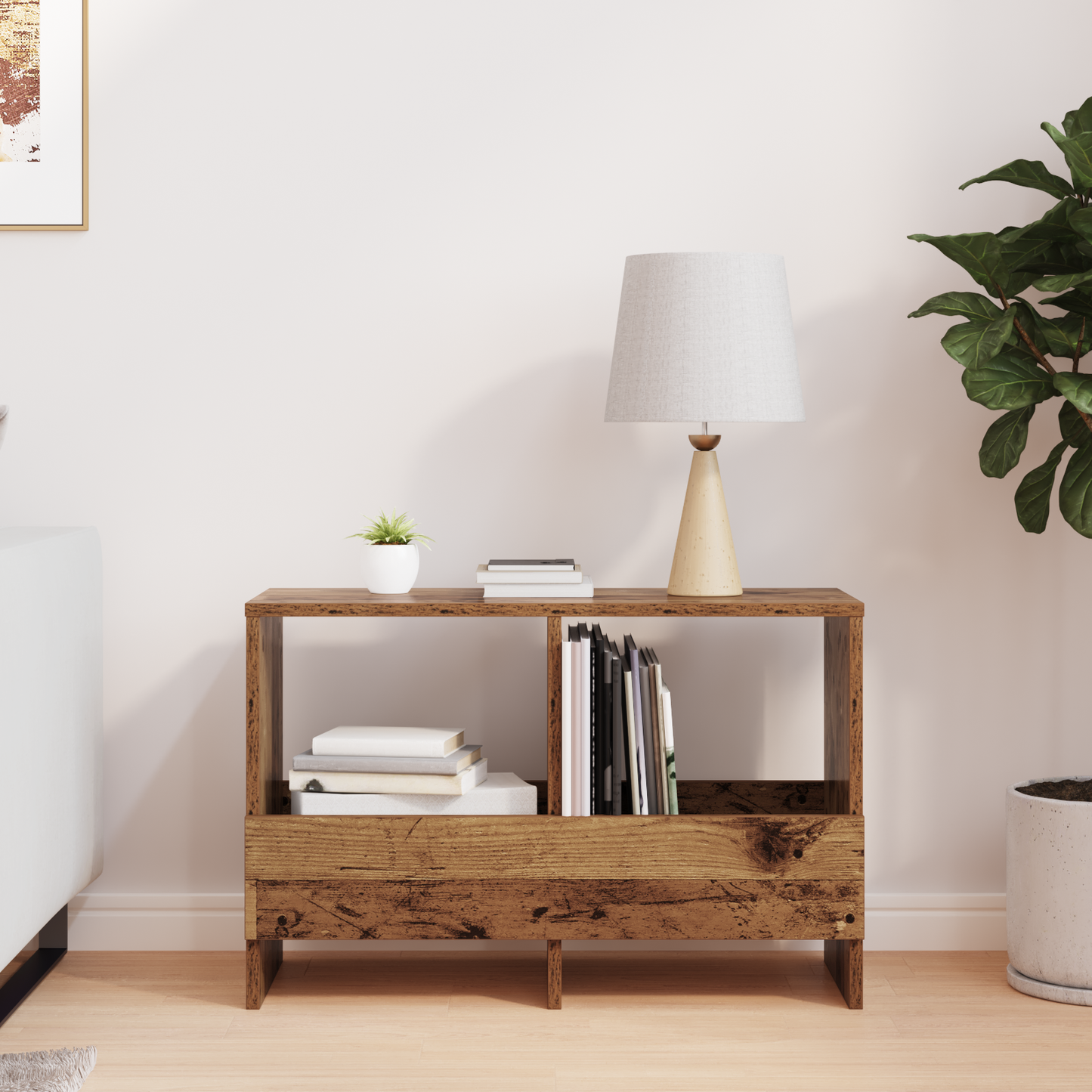 Magazine Rack Old Wood 68.5 x 30 x 45 cm