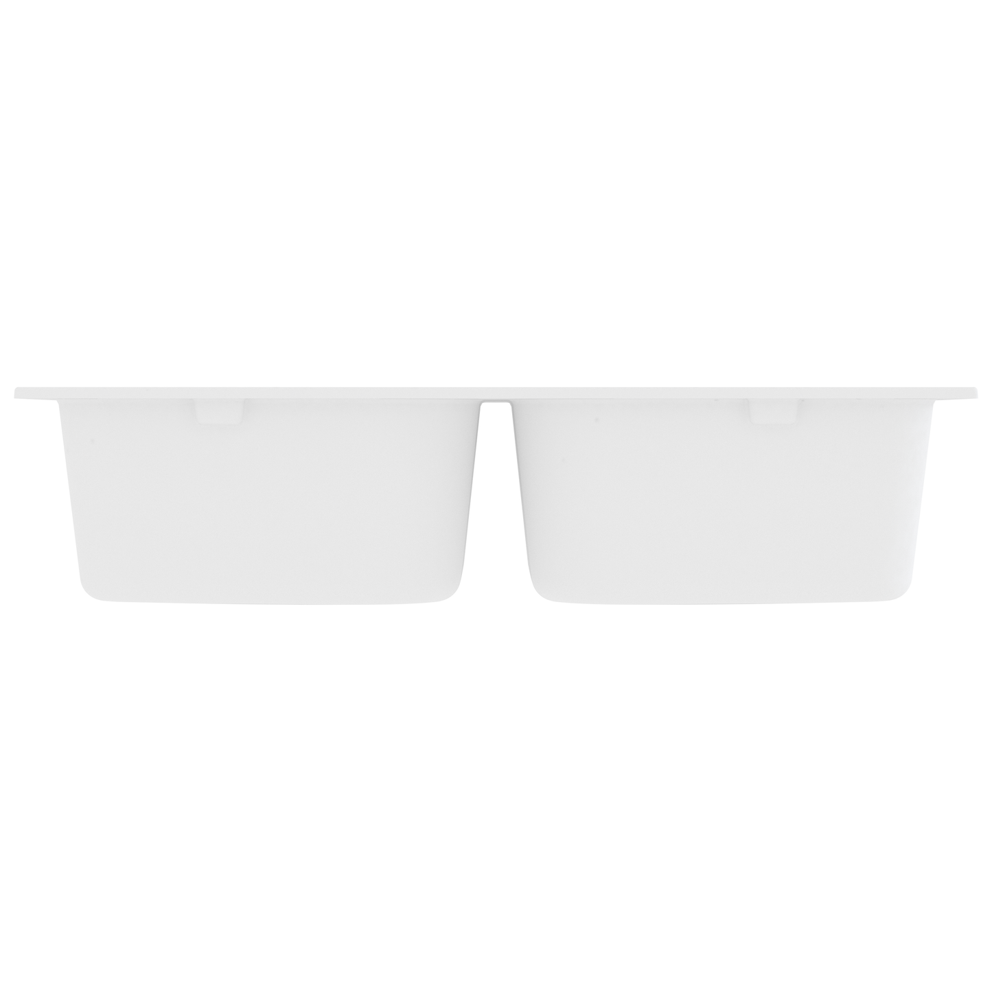 Kitchen Sink White 76 x 48 x 30 cm Quartz and Resin