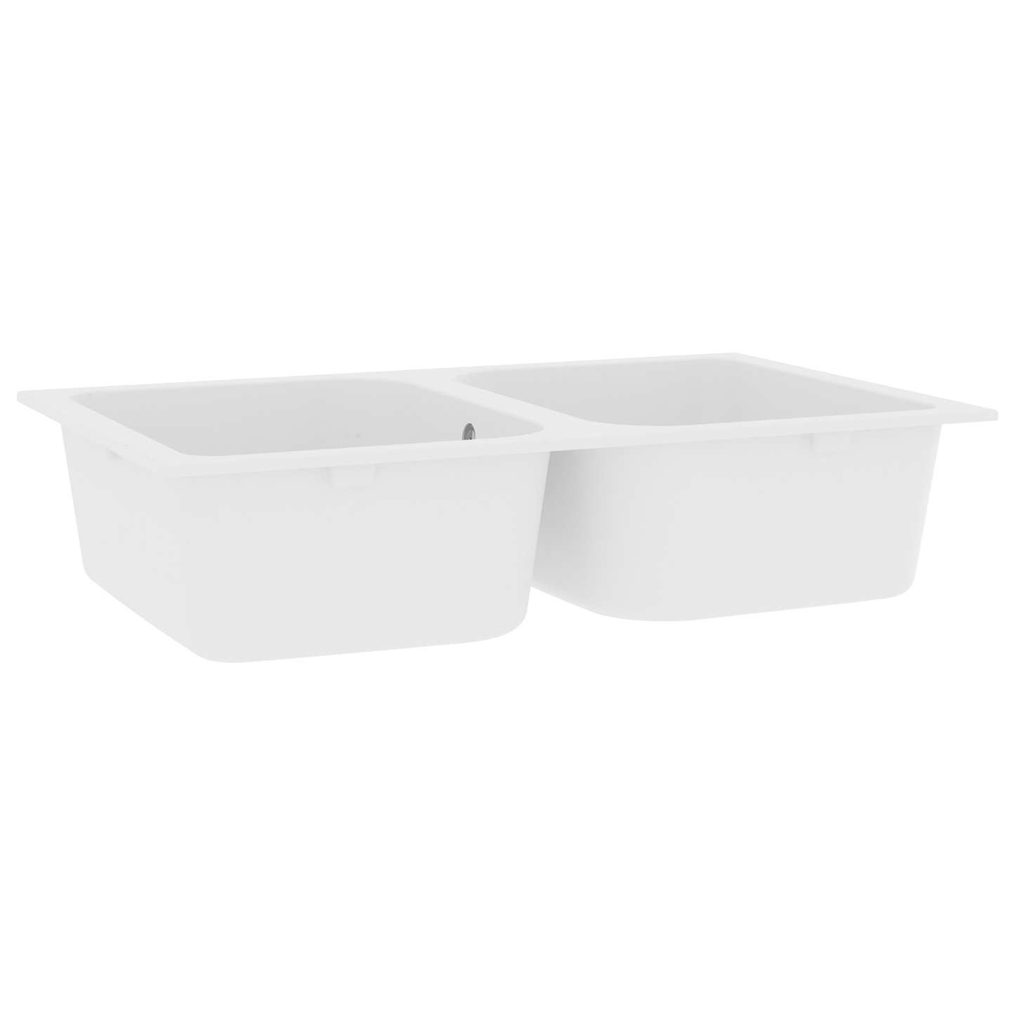 Kitchen Sink White 76 x 48 x 30 cm Quartz and Resin