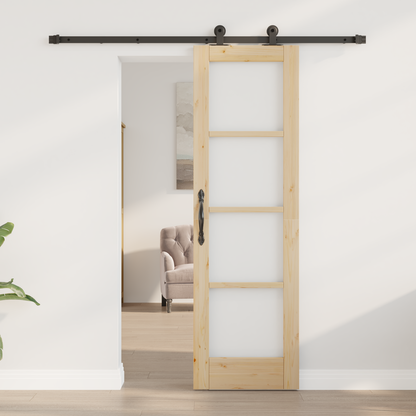 Sliding Door ORKDAL Natural and Black 61 x 198.5 cm