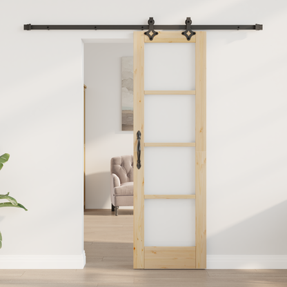 Sliding Door ORKDAL Natural and Black 61 x 198.5 cm