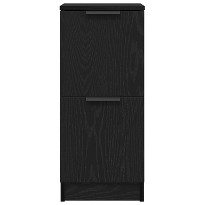 Sideboard 3 pcs Black Oak 120 x 30 x 70 cm Engineered Wood