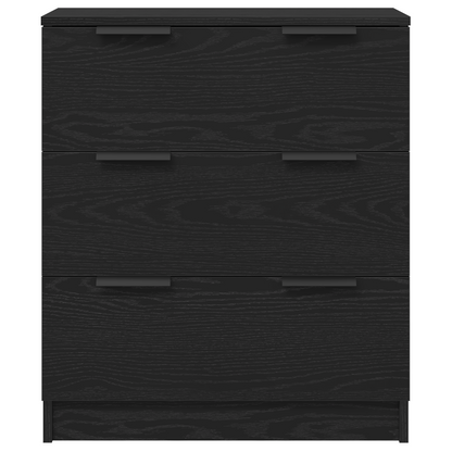 Sideboard 3 pcs Black Oak 180 x 30 x 70 cm Engineered Wood