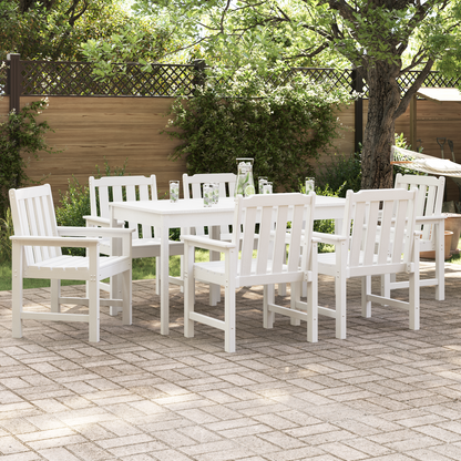 Garden Chair 6 pcs White 65.5 x 59 x 88 cm Polyethylene