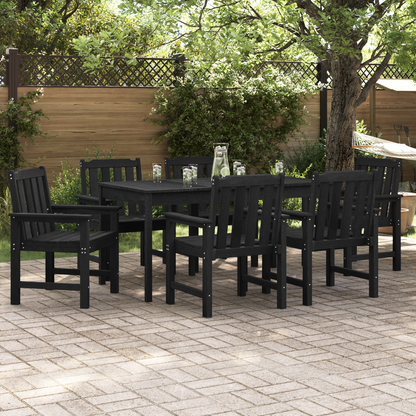 Garden Chair 6 pcs Black 65.5 x 59 x 88 cm Polyethylene