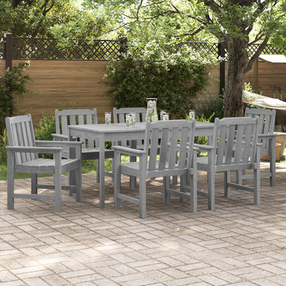 Garden Chair 6 pcs Light Grey 65.5 x 59 x 88 cm Polyethylene