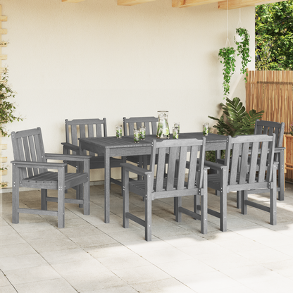 Garden Chair 6 pcs Light Grey 65.5 x 59 x 88 cm Polyethylene