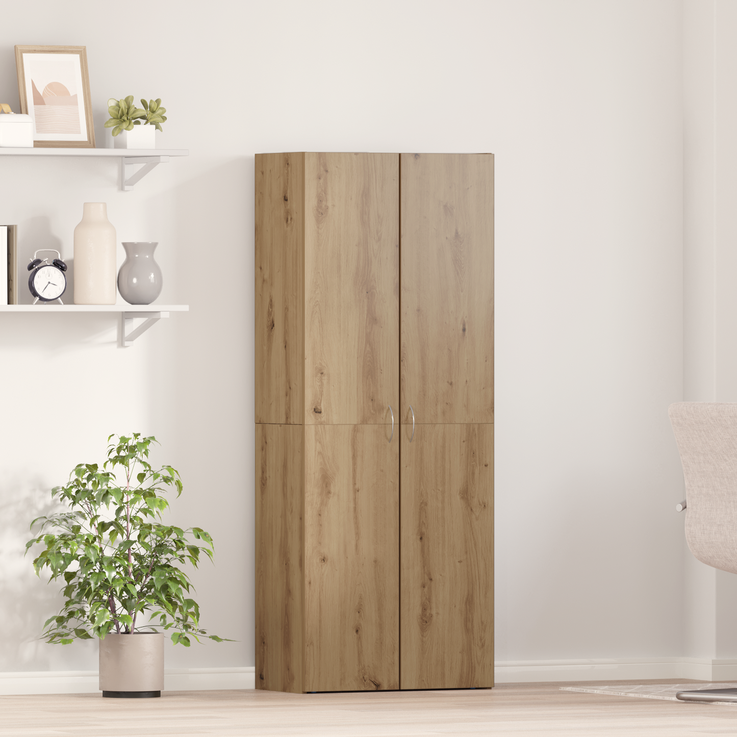 Office Cabinet Artisan Oak 60 x 32 x 152.5 cm Engineered Wood