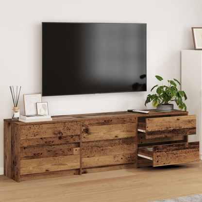 TV Units 180 x 34 x 50 cm Old Wood Engineered Wood