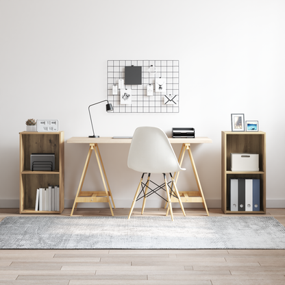 TV Cabinet Set Wall-mounted 2 pcs Artisan Oak 37 x 35 x 72 cm