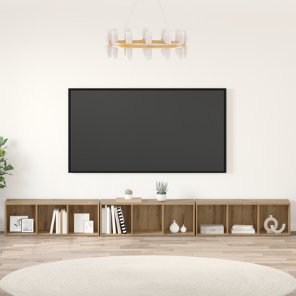 TV Cabinet Set Wall-mounted 3 pcs Artisan Oak 37 x 35 x 107 cm