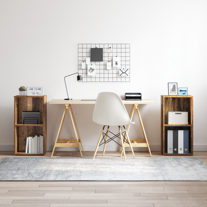 TV Cabinet Set 2 pcs Old Wood 72 x 35 x 36.5 cm Engineered Wood