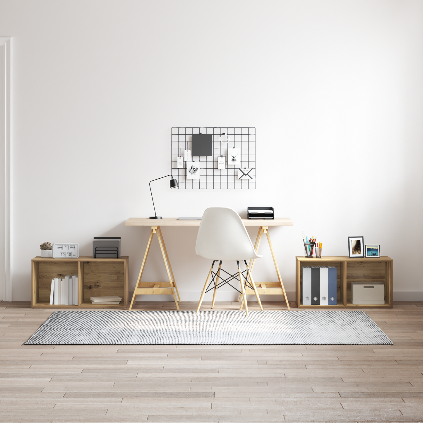 TV Cabinet Set Wall-mounted 2 pcs Artisan Oak 37 x 35 x 72 cm
