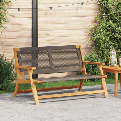 Garden Furniture Grey 122 x 76 x 73 cm Solid Acacia Wood