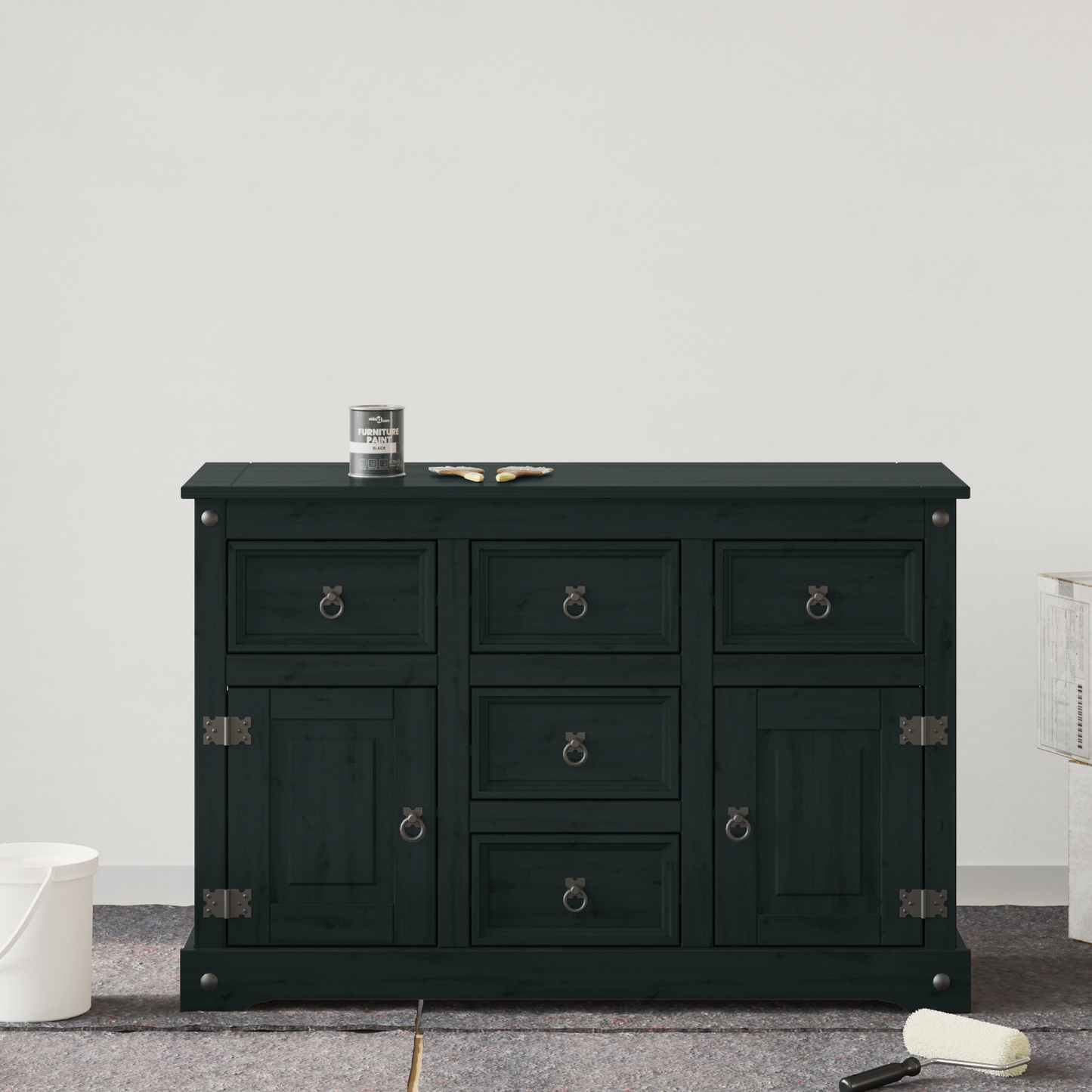 Furniture Paint Black 0.75 L Wall Print