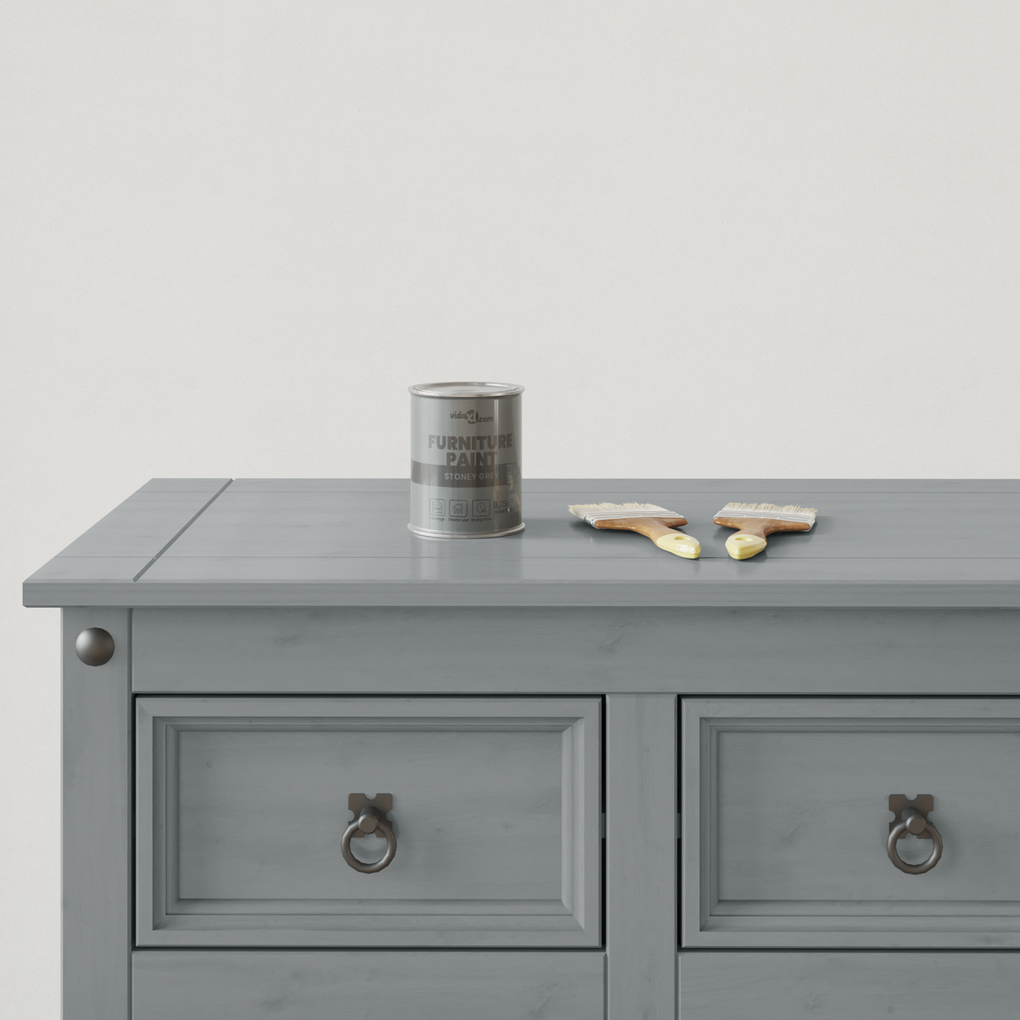 Furniture Paint Grey 0.75 L Wall Print