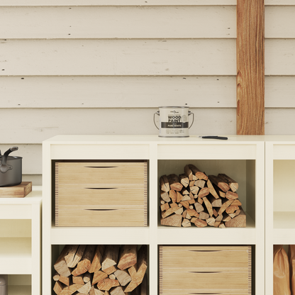 Wood Paint White 2.5 L Wall Print
