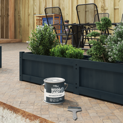 Wood Paint Grey 2.5 L Wall Print