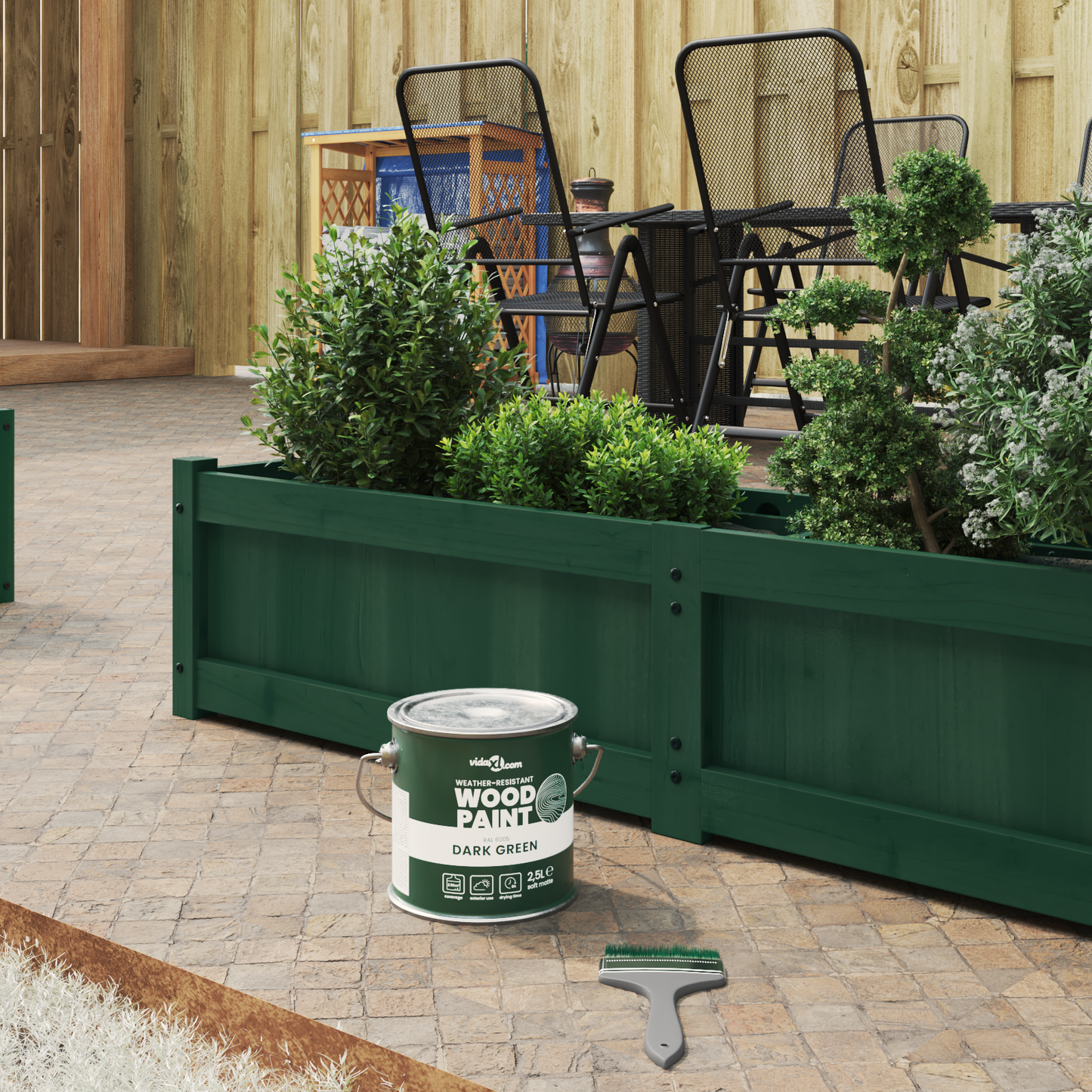 Wood Paint Green 2.5 L Wall Print