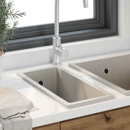 Kitchen Sink Beige 21 x 44 x 14 cm Granite
