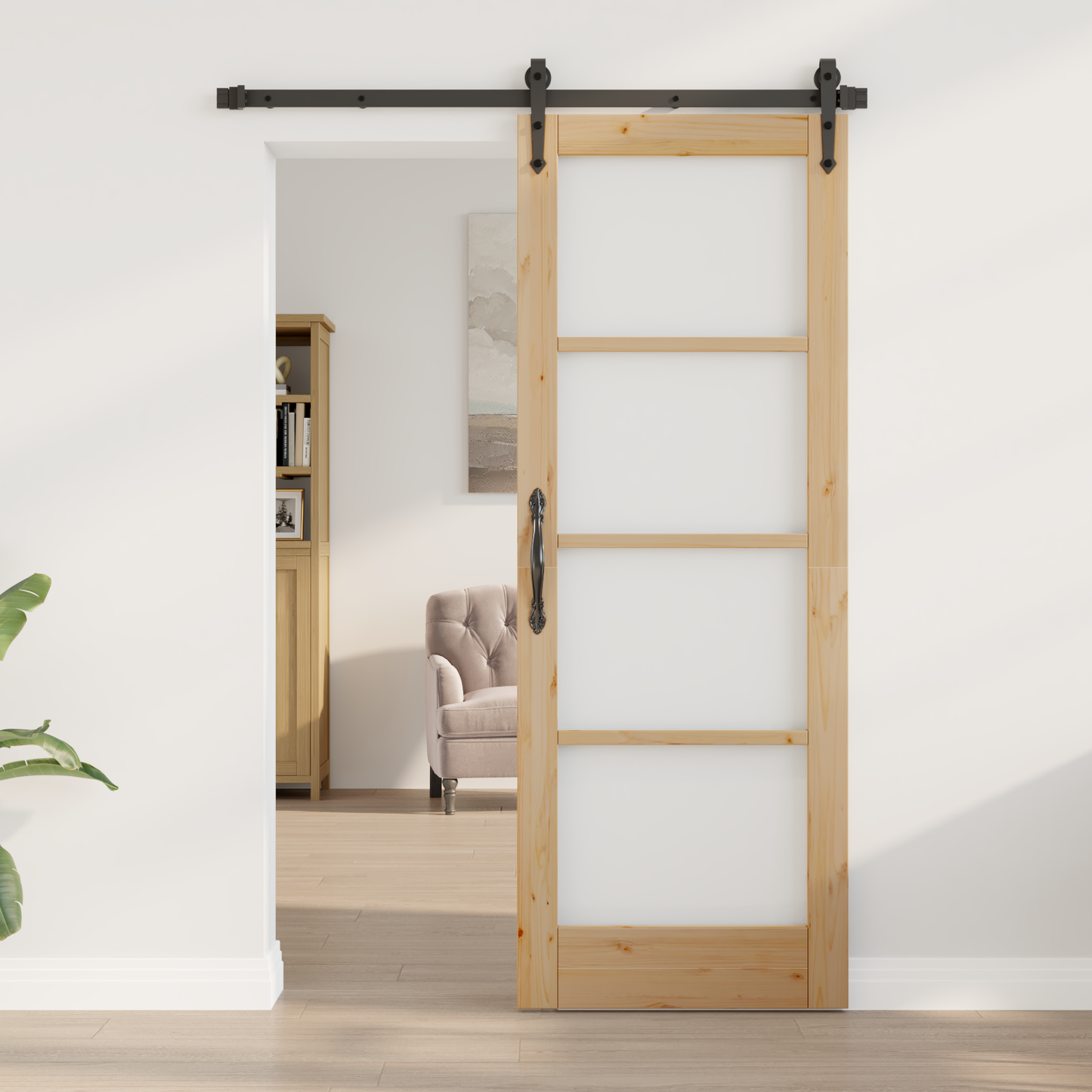 Interior Door ORKDAL Brown 73.5 x 198.5 cm