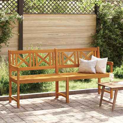 Outdoor Bench Natural 180 x 56 x 90 cm Solid Acacia Wood