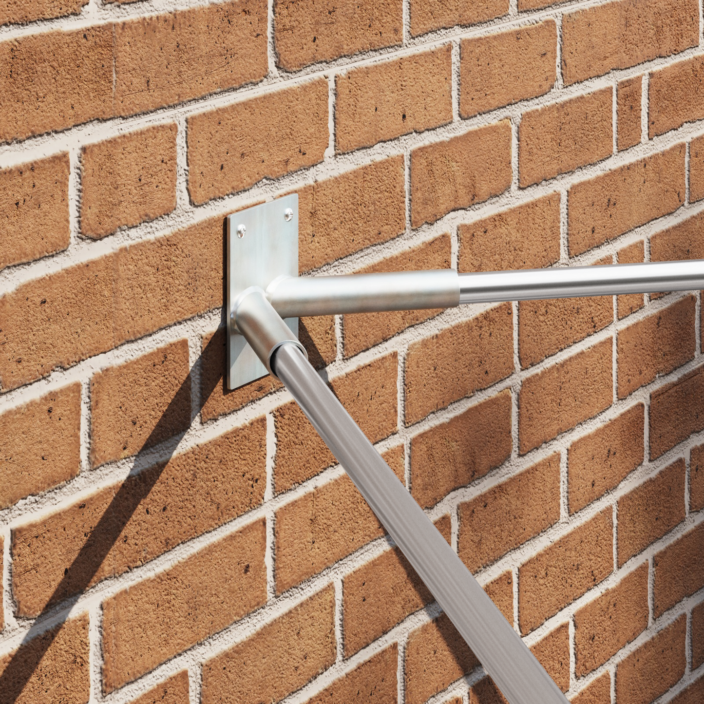 Flag Pole Holde Silver 11.5 x 7.5 x 0.2 cm Steel