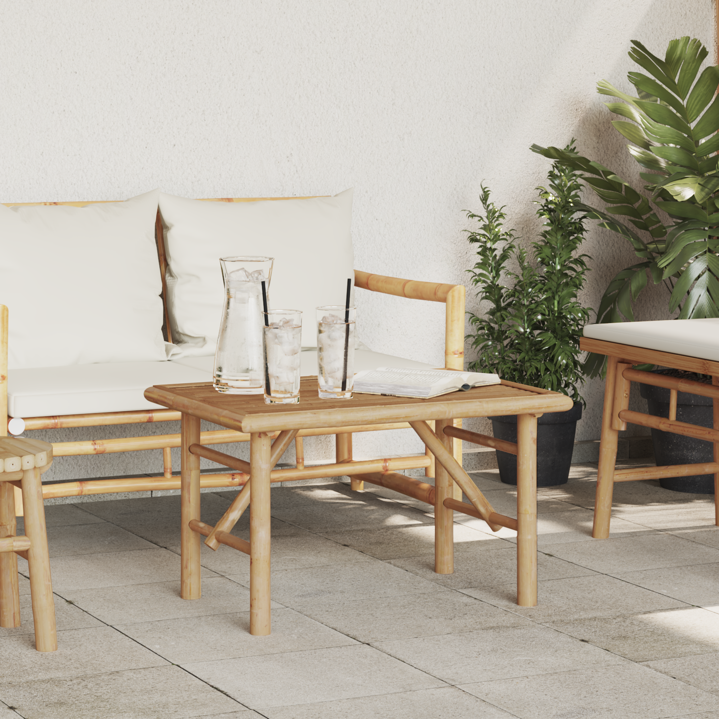 Coffee Table Brown 70 x 40 x 36 cm Bamboo