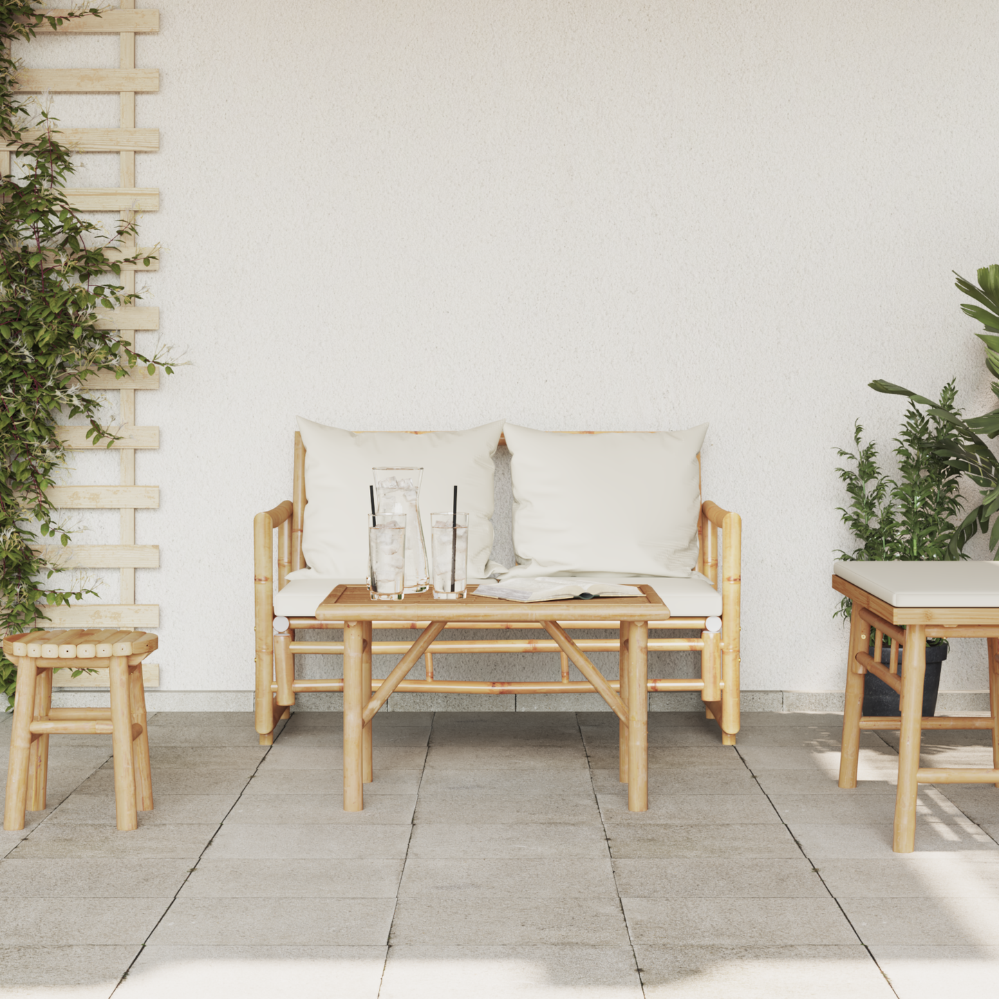 Coffee Table Brown 70 x 40 x 36 cm Bamboo