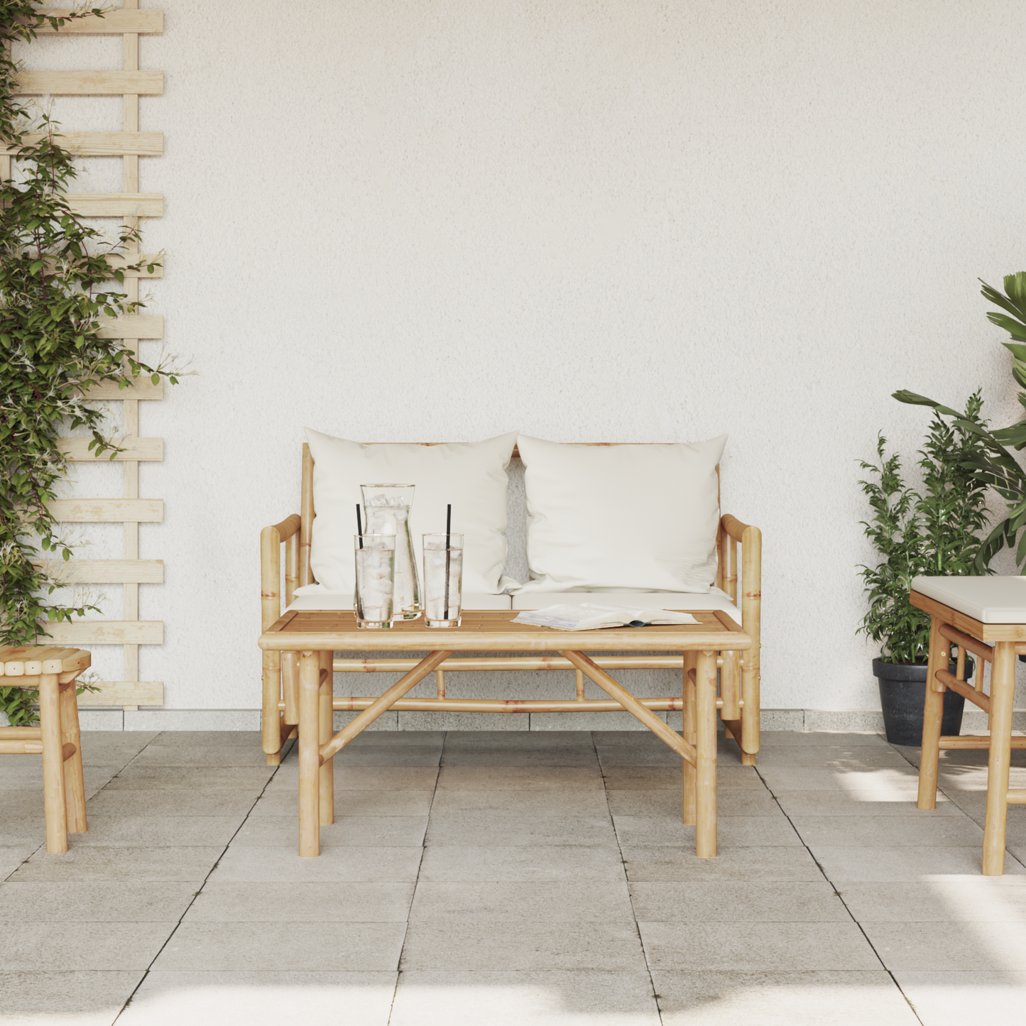 Coffee Table Brown 90 x 50 x 43 cm Bamboo