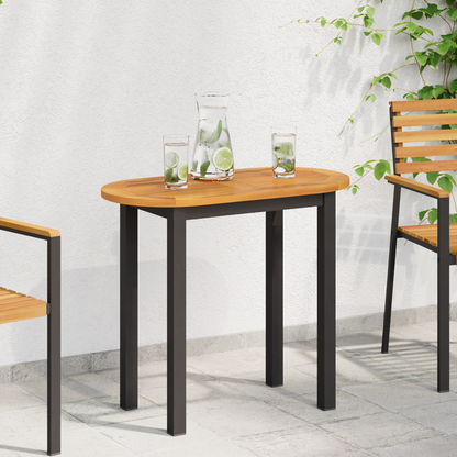 Table Top Oil Natural 80 x 40 x 2 cm Solid Acacia Wood