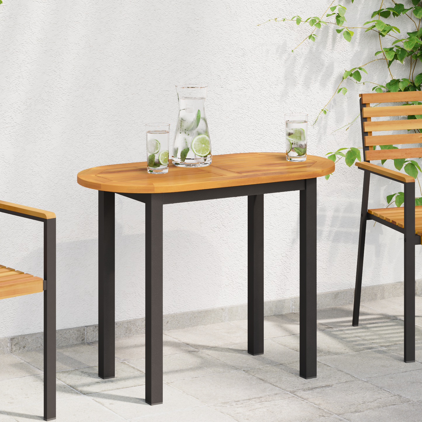 Table Top Oil Natural 90 x 45 x 2 cm Solid Acacia Wood