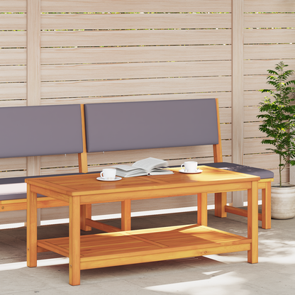 Side Table Oil Natural 110 x 55 x 45 cm Solid Acacia Wood
