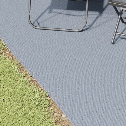 Tent Carpet Folding Blue and Grey 500 x 400 cm Polyethylene