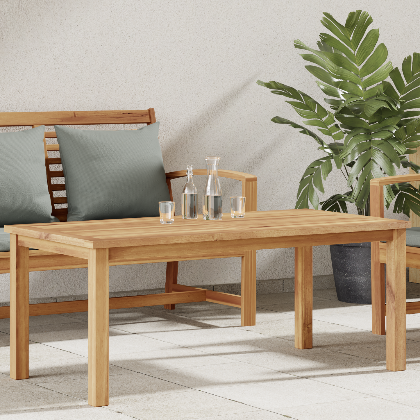 Coffee Table Brown 110 x 55 x 45 cm Solid Teak Wood