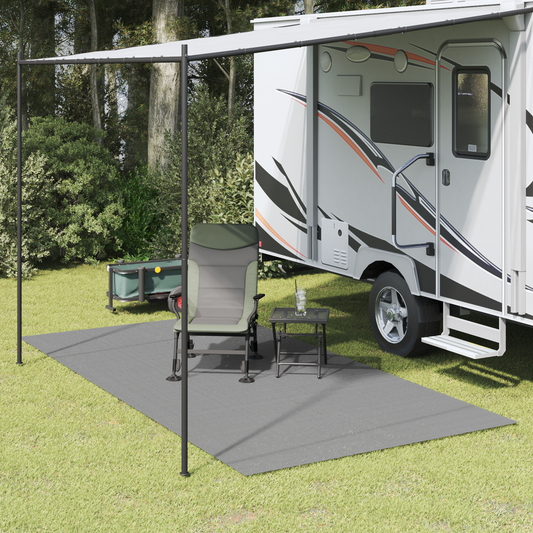 Tent Carpet Anthracite 250 x 250 cm Polyester