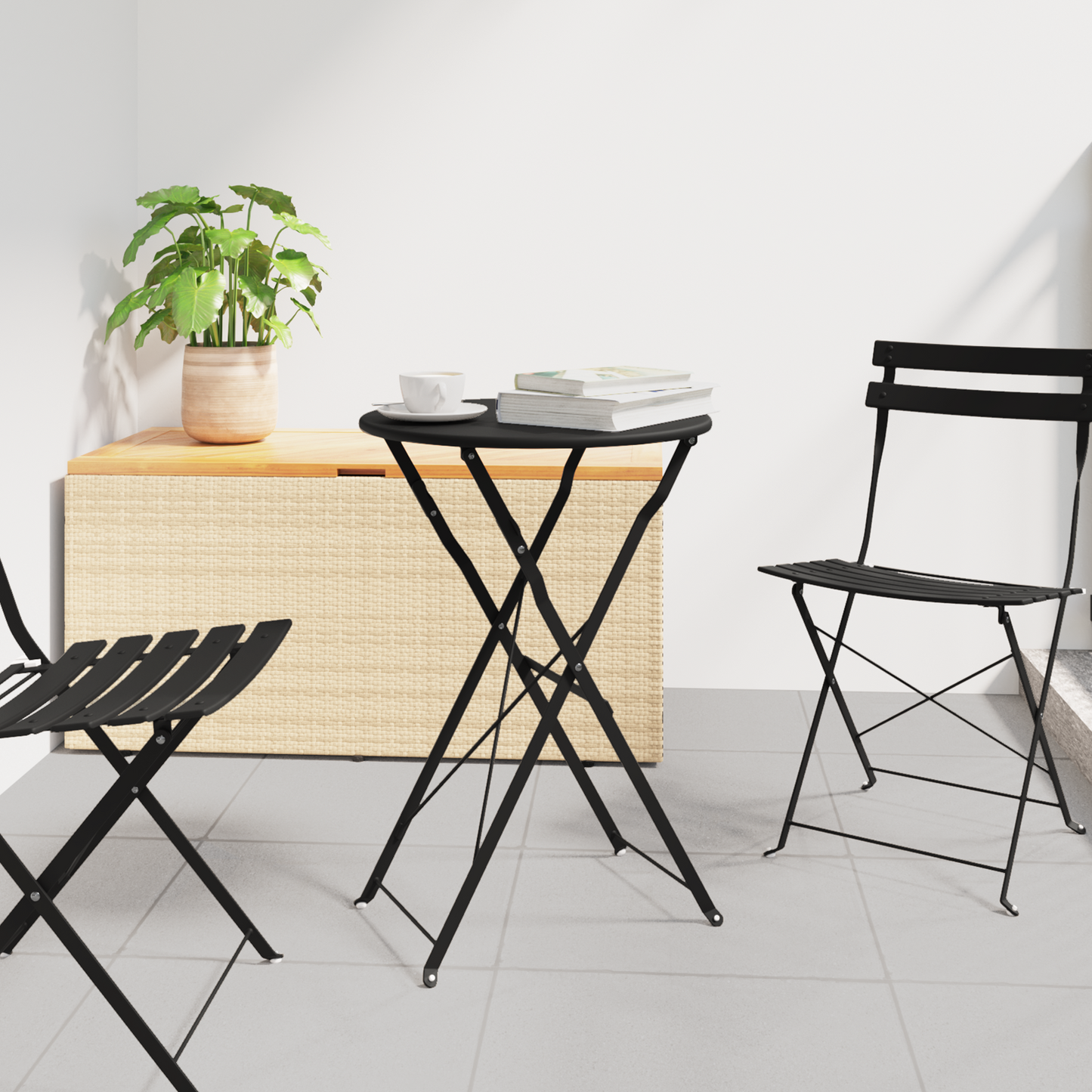 Bistro Table Anthracite Ø 50 x 71 cm Powder-coated Steel