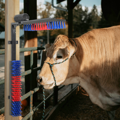 Cattle Brushes Adjustable Red and Blue 84 x 10 x 91 cm PVC