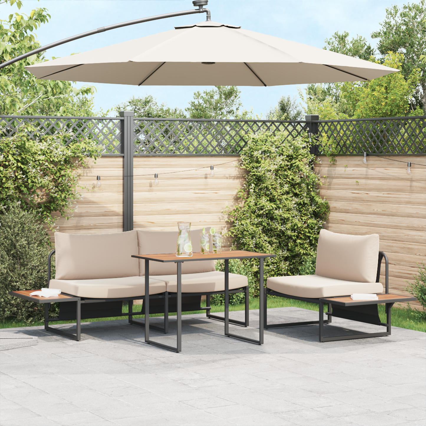 Garden Table Brown 100 x 55 x 70 cm Wood